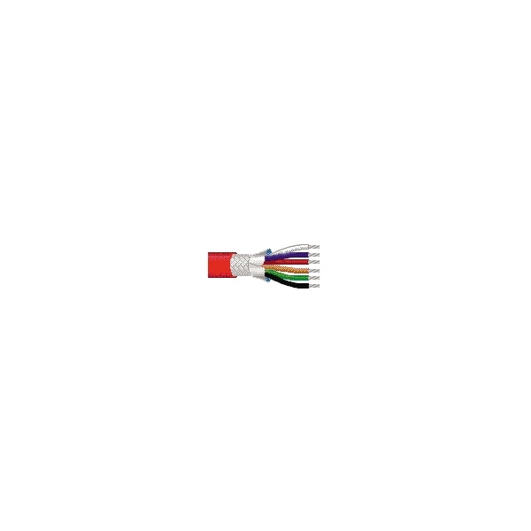 Belden Multi-Conductor Cable, TNC, 18 AWG, 9 C, Red, FEP, Stranded, 300V AC, Indoor/Outdoor, 1000 ft 83659 0021000 - main